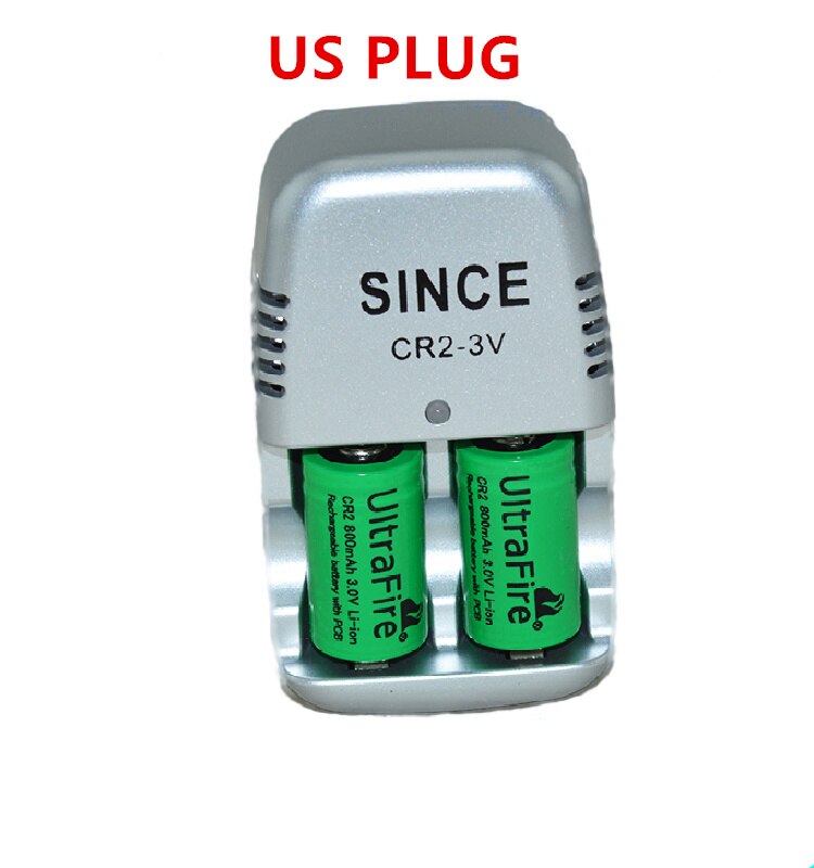 2 pcs.15270 CR2 800mAh battery+3V CR2 battery charger,lithium battery,rechargeable batteries,digital camera, made of special: 2 battery US charger