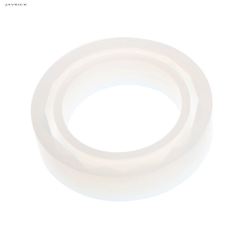 JAVRICK-molde redondo de silicona para pulseras, brazalete de resina para DIY, herramientas de molde de fundición de joyería: 60L