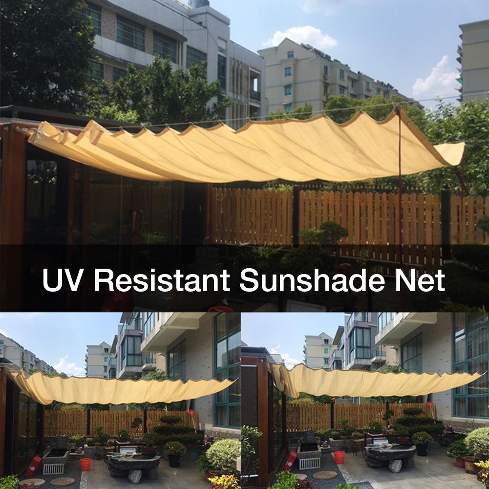 Waterprof Sun Shelter Sunshade Protection Outdoor Canopy Garden Patio Pool Shade Sail Awning Camping Shade Cloth Large Shade Net