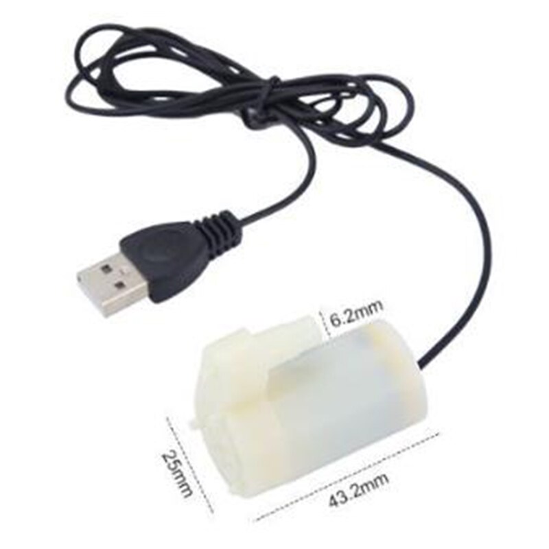 1pc dc 3v 5v 6v usb-kabel mini waterpomp micro dompelpomp fonteinpomp voor tuinbewatering