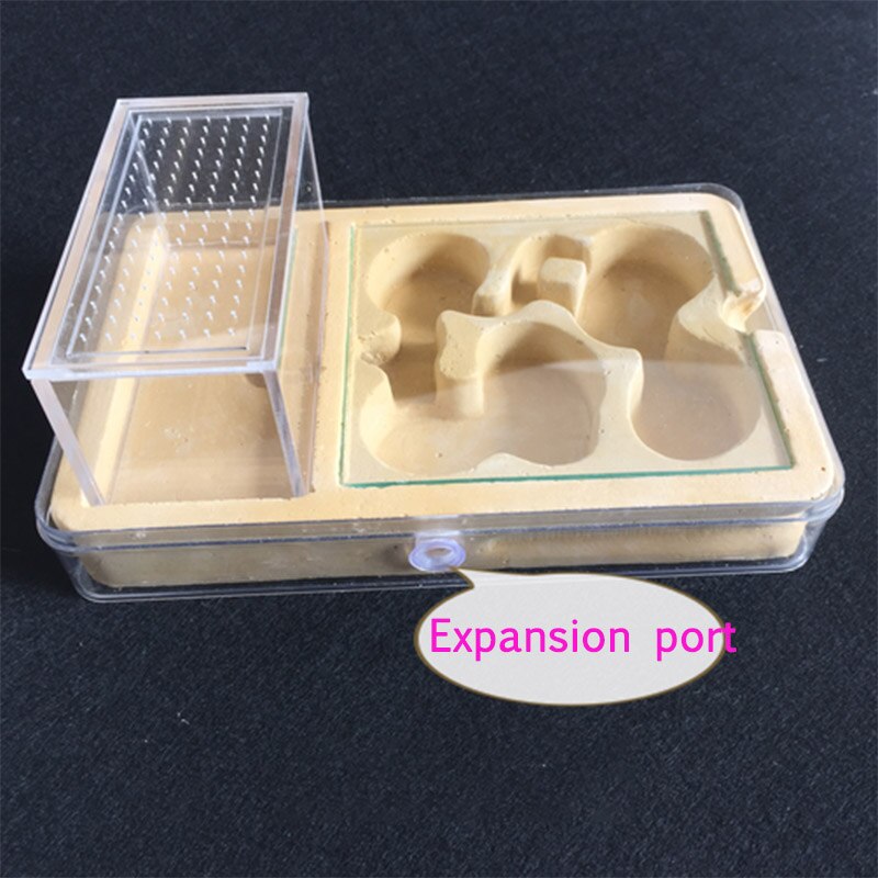 Ant Flat Plaster Nest Acrylic Ant Farm Small Community Breeding Box Insect Supplies