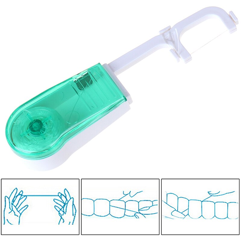 30 Meters Dental For Flosser Built-in Spool Wax Replacement Wire Dental Floss Toothpicks Interdental Brush Wire