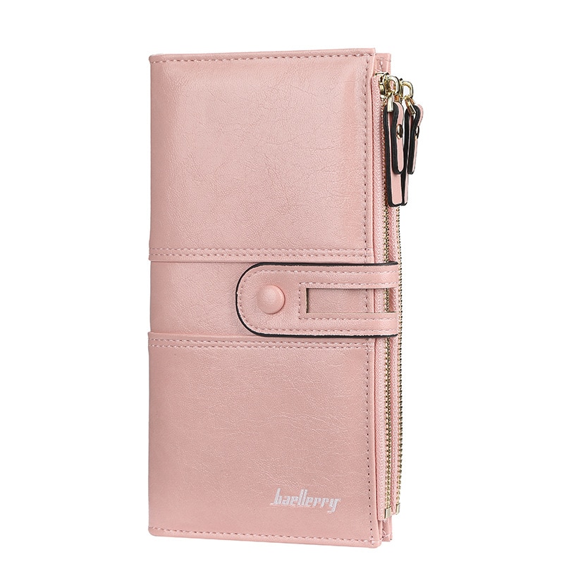 Women PU Leather Wallet Female Purses Big Capacity Hasp Zipper Purse Ladies Long Clutch Coin Card Holders