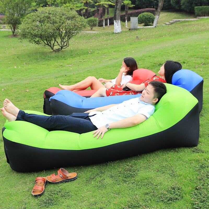 Inflatable Sleeping Bag Lazy Sofa Beach Bed inflatable Couch Travel Sleeping Bag Inflatable Pillow Lounge