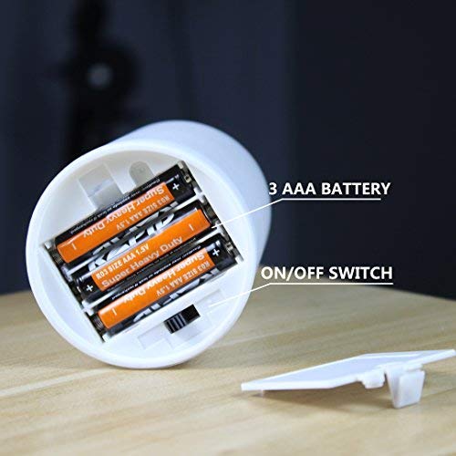 3pcs Flameless LED Candles Remote Control Battery Powered 7 Colors Night Lights Lamp Birthday Xmas Party Home Decor