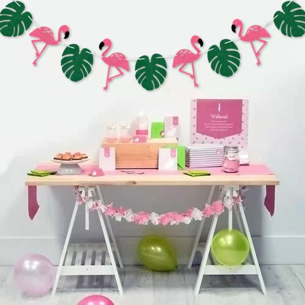 Hawaiiaanse Tropische Ananas Garland Banner Beach Party Opknoping Decoratie Flamingo Luau Bruiloft Verjaardag Decor Levert