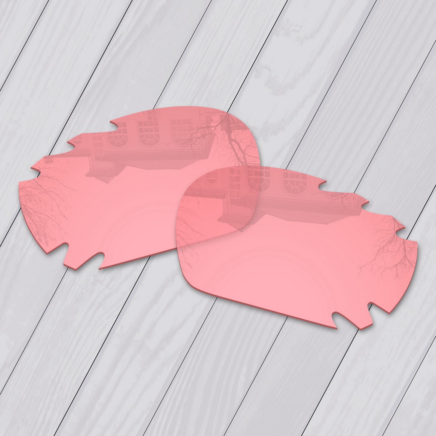 EOS Polarisierte Verbesserte Ersatz Linsen für Oakley Kieferknochen entlüftet Sonnenbrille-Mehrere Wahl: Rosa nicht-polarisiert