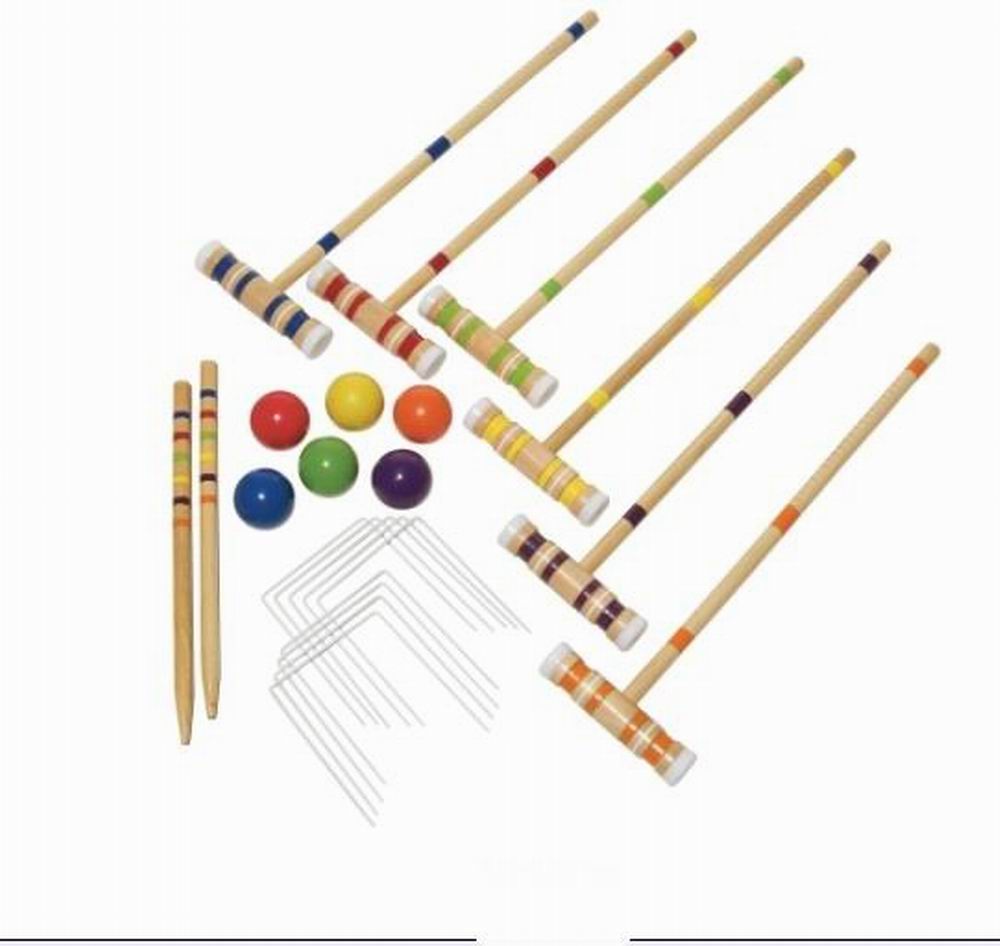 Outdoor Game Sport Gate Bal Croquet Croguet Import Eiken Hout Materiaal Goede 1 Set Voor 4 Spelers Alleen