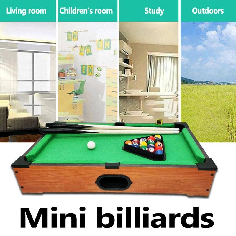 Mini Table Table de billard bureau billard ensembles enfants sport jouets fournitures famille noël divertissement balles S K2B3