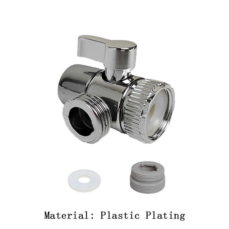 Faucet Switch Adapter Kitchen Sink Splitter Diverter Valve Water Tap Sprayer Connector Toilet Bidet Shower Bathroom Accessories: WHITE