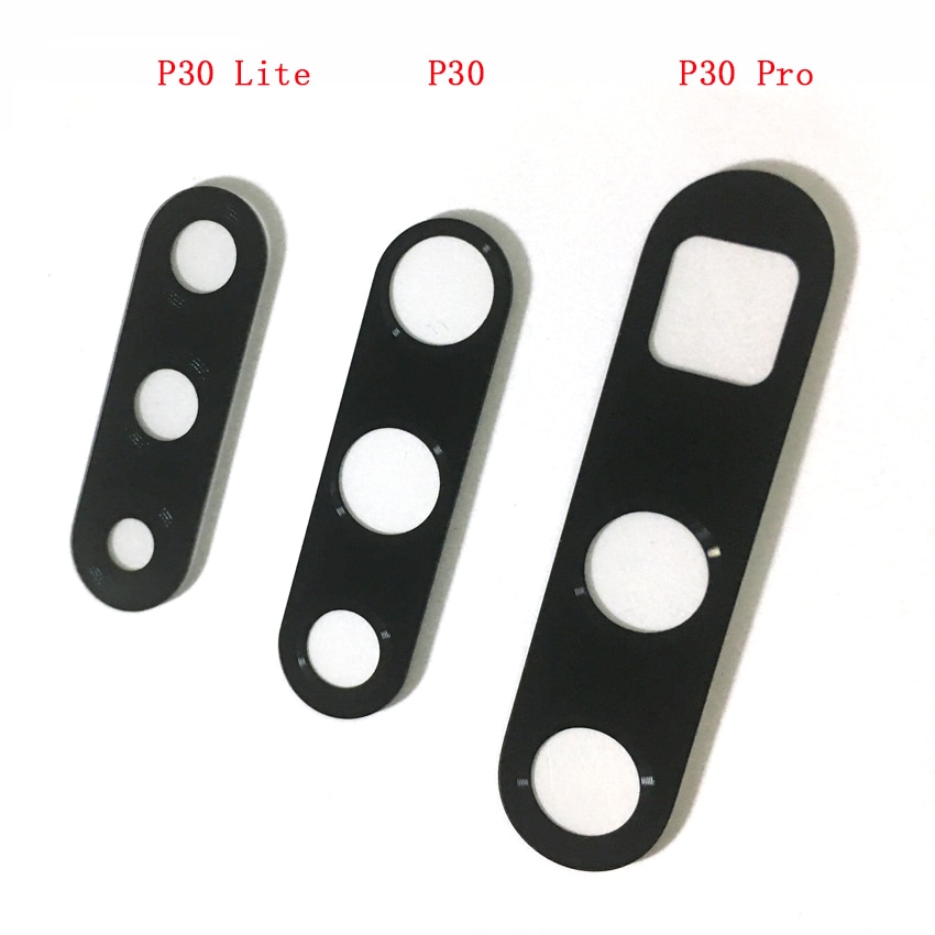10 stuks Voor Huawei P30 P30 Pro P30 Lite Achter Back Camera Glas Lens Cover Met Sticker Adhesive