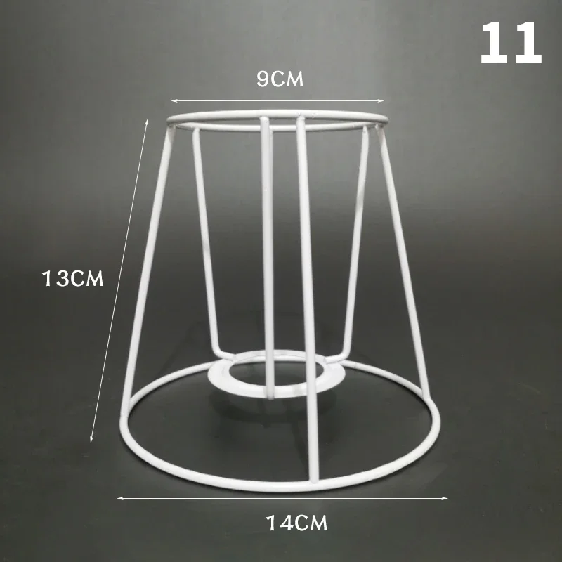 Lampenkap Kooi Frame Ijzeren Draad Licht Kroonluchter Beugel Lamphouder Voor Diy Ring Guard Tafel Lampenkap Ondersteuning Materiaal: Paars