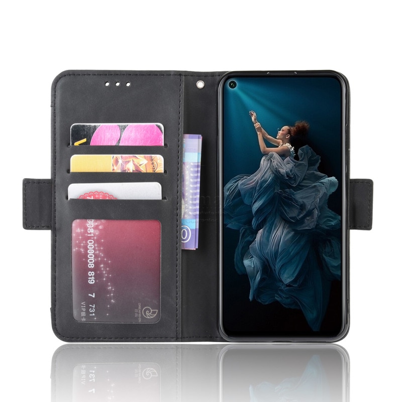 Pour Huawei Nova 5T portefeuille étui magnétique livre rabat couverture pour Huawei Nova 5T support photo carte de luxe en cuir téléphone portable Fundas