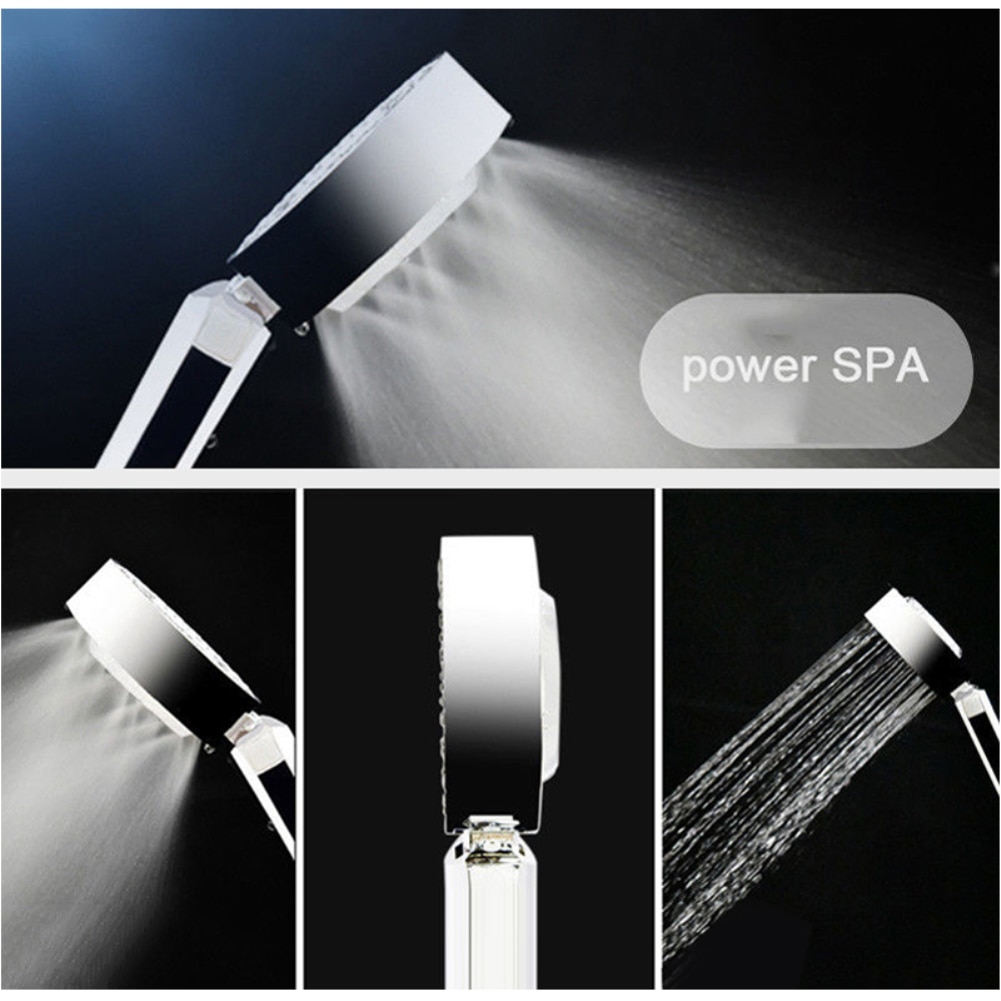 Magic High Pressure Hand Held Shower Head Bathroom Water Saving SPA Shower Head Pommeau De Douche with 3-Stage Spraying Water