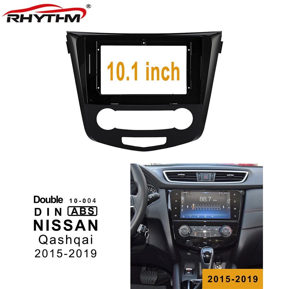 10.1 Inch Car Fascia For Nissan Qashqai Dashboard Mount Installation Fascias Panel In-dash Double Din Car Dvd Frame