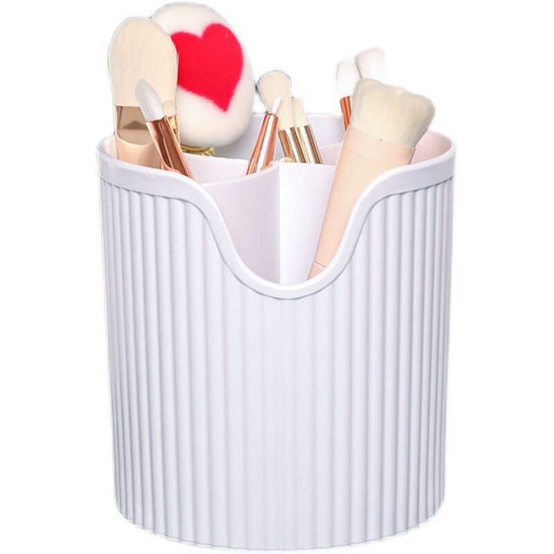 Organizador de maquillaje de estilo minimalista para mujer, caja de soporte para brochas de maquillaje, organizador de escritorio para el hogar, joyería, esmalte de uñas, cajón de maquillaje