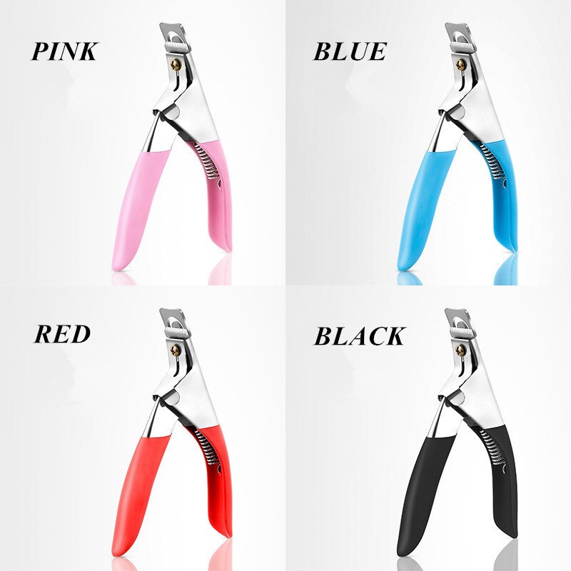 Tijeras postizas acrílicas en forma de U, herramientas de manicura, cortador de uñas, cortador de Arte de manicura, forma redonda/cuadrada