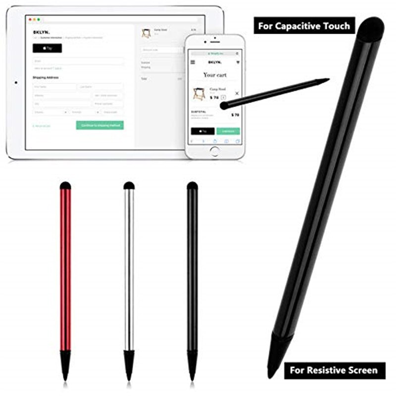 5PCS Capacitive Caneta Touch Screen Stylus Pen for Apple IPad Pro IPhone Samsung Oppo Android Tablet Phone Touchscreen Pencil