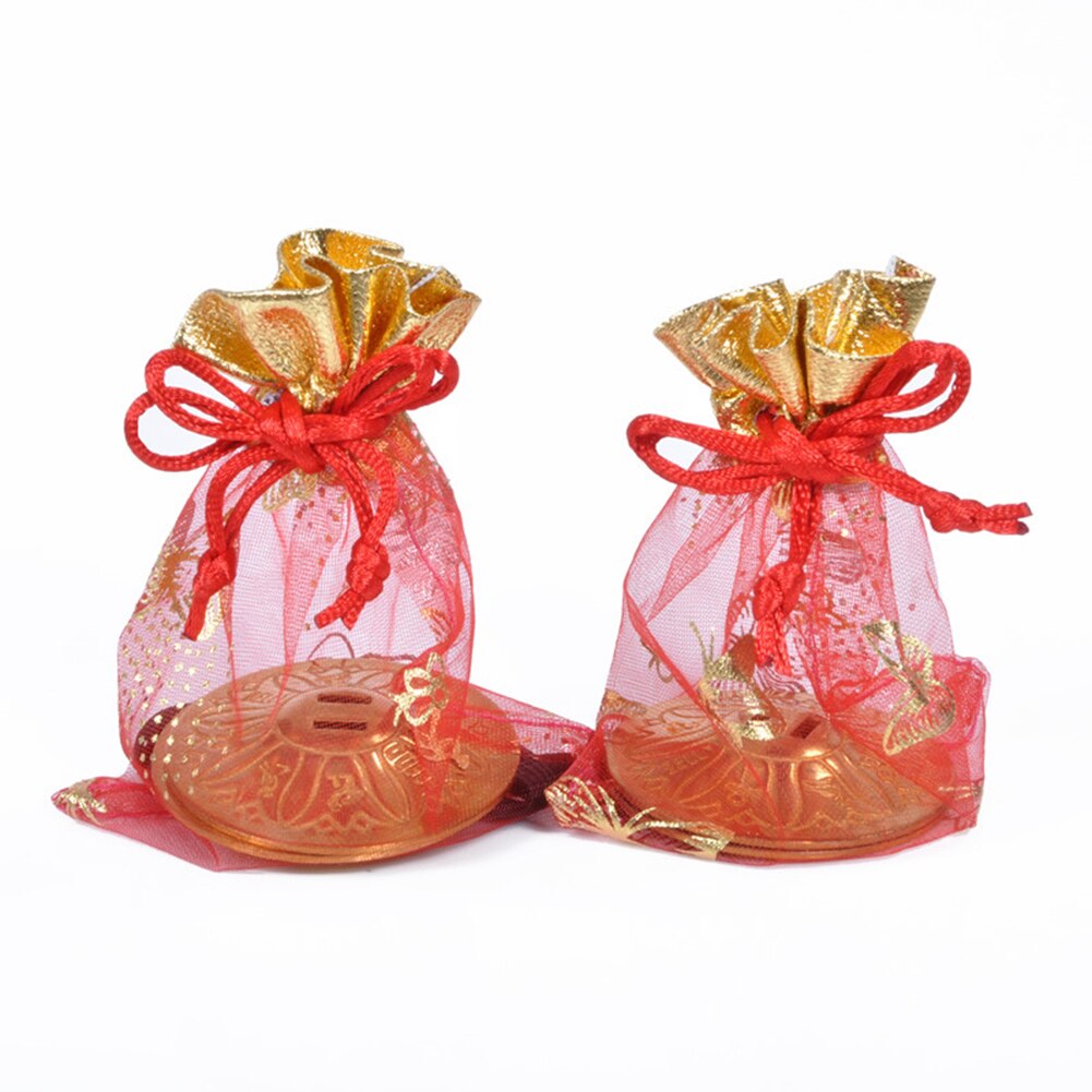 Platillos de cobre para dedos, accesorios de decoración para danza del vientre, equipo de música, accesorio, 1 par