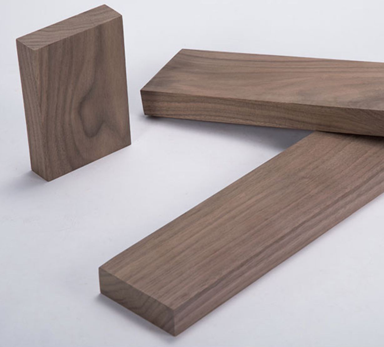 Material de madera de nogal negro americano, material de tallado hecho a mano, grado especial