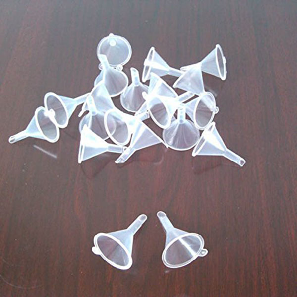 mini plastic travel funnels for small samples 5pcs