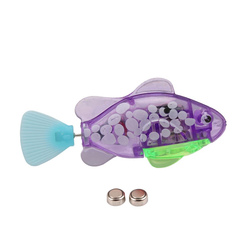 Swimming Electronic Fish Activated Battery Robotic Fish Powered Toy For Children Kid Bathing Toys Multi-Colored: B