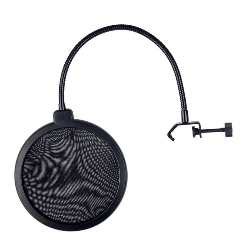 1 Pc Anti Spray Cover Opname Studio Microfoon Pop Filter Mic Wind Screen Double Layer Mask Shield