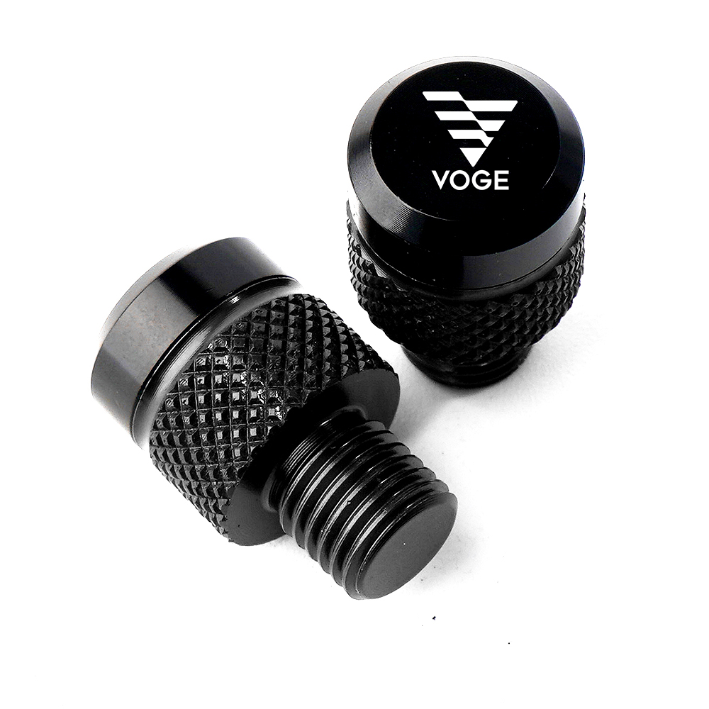 CNC para Loncin Voge 900 DSX 525 Voge 500R 300RR 250RR 180RR 300AC espejos de motocicleta agujero tornillos tapas espejo agujero cubierta: Negro