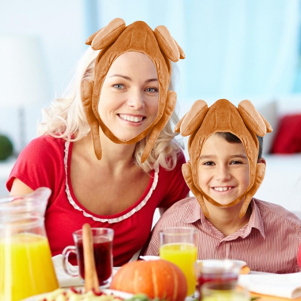 Thanksgiving Kalkoen Hoed Pluche Kostuum Caps Party Supply Santa Fancy Dress Grappige Volwassenen Hoed Kerst Decoratie Festival Cap Kid