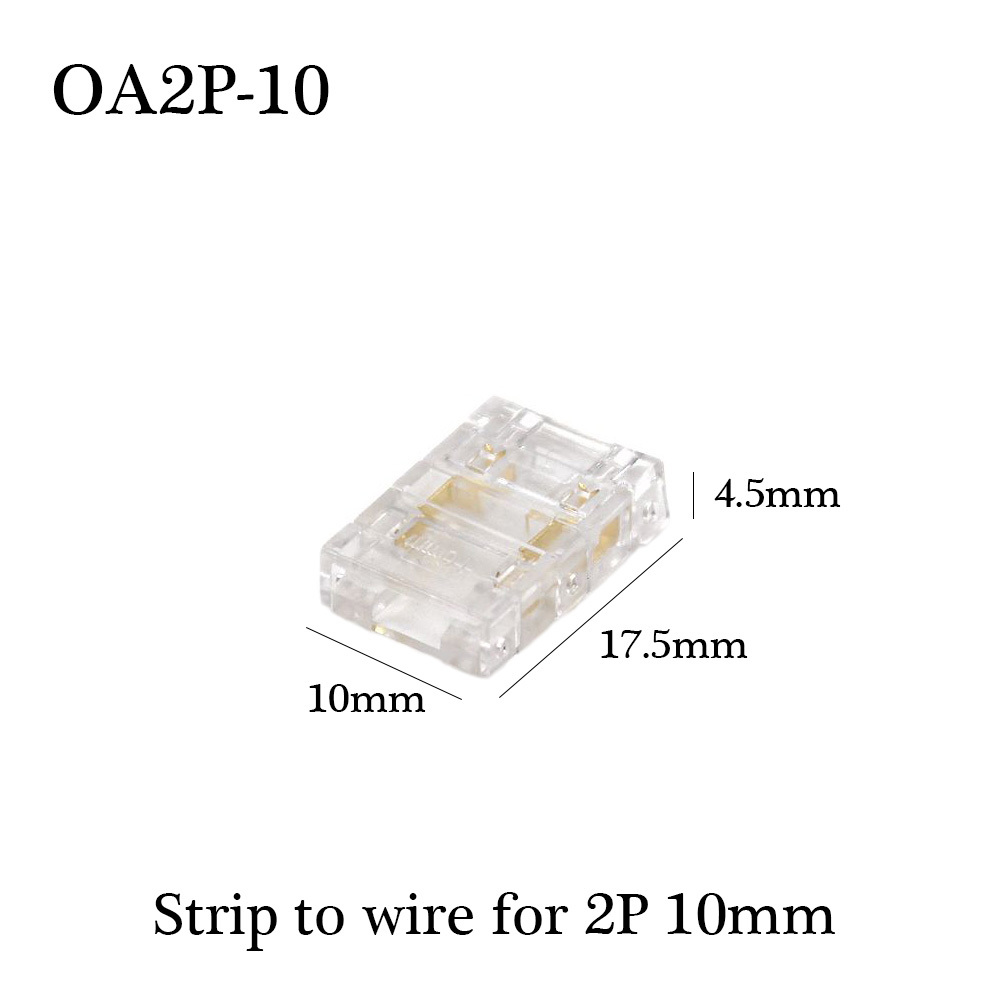 COB Strip to Wire LED Connectors 5 8 10mm Connection Solderless Extension For CCT FCOB RGB LED Strip Lights 2 3 4 Pin Connector: Lavender / Under 5Pcs