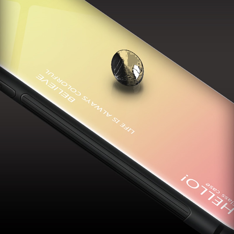 Redmi -6a hærdet glas gradient cover til xiaomi redmi 6 redmi 6a on 5.45 " sort silikone kofanger glascover til redmi 6
