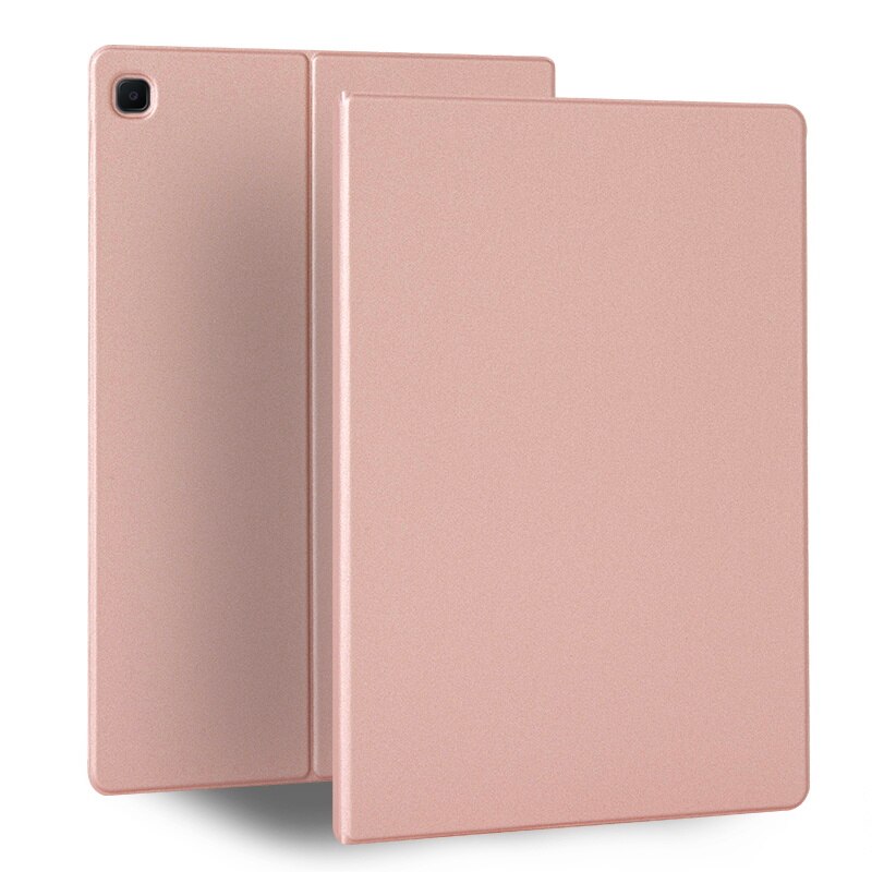 Case Voor Samsung Galaxy Tab S6 Lite , ultra Dunne Smart Folio Shell Cover Magnetische Absorptie Case Voor Galaxy Tab S6 Lite 10.4: CXK Rose gold