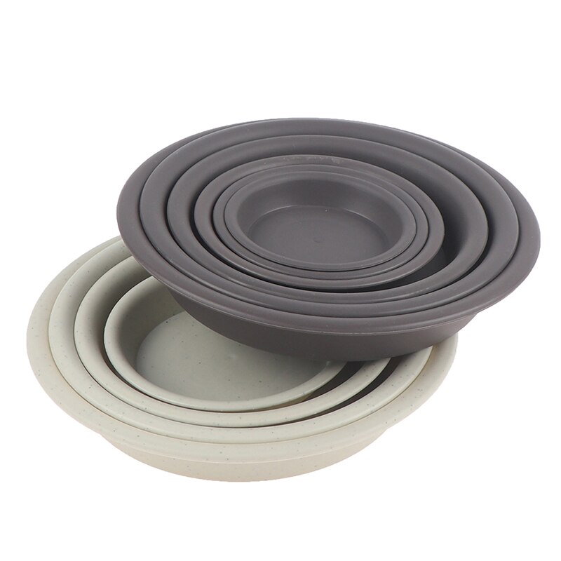 1Pc Garden Pot Case Round Shape Plastic Solid Color Garden Pot Saucer Plant Pot Drip Tray Planter Pallet Flower Pot Tray