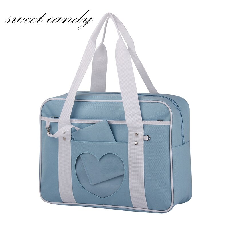 Stijl Roze Japanse Reizen Schouder Schooltassen Voor Vrouwen Meisjes Grote Capaciteit Bagage Organizer Handtassen Totes met Cosplayer: Sky Blue-no strap