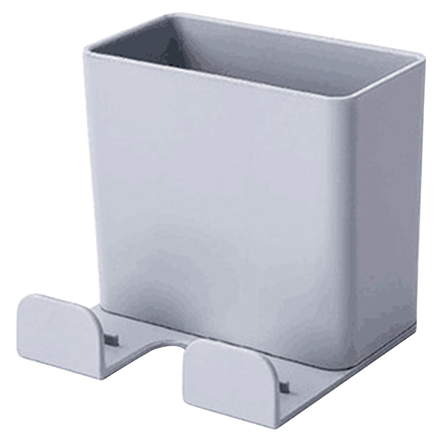 Adhesive Wall Mount Storage Box Remote Control Holder Multifunction Storage Box for Home Office Bathroom: Gray