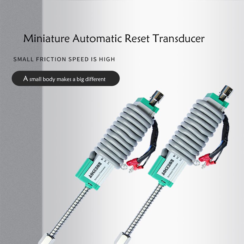 Sensor de desplazamiento lineal fino KTR 10, 25, 50, 75, 100mm, reinicio automático, regla electrónica, transductor de desplazamiento de resorte en miniatura
