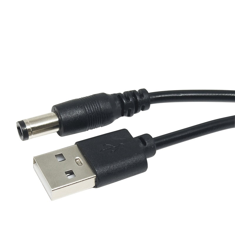 USB naar DC oplaadkabel 5,5*2,1mm / 5,5*2,5 koperen kern voedingskabel DC005 conversiekabel 5V DC oplaadkabel