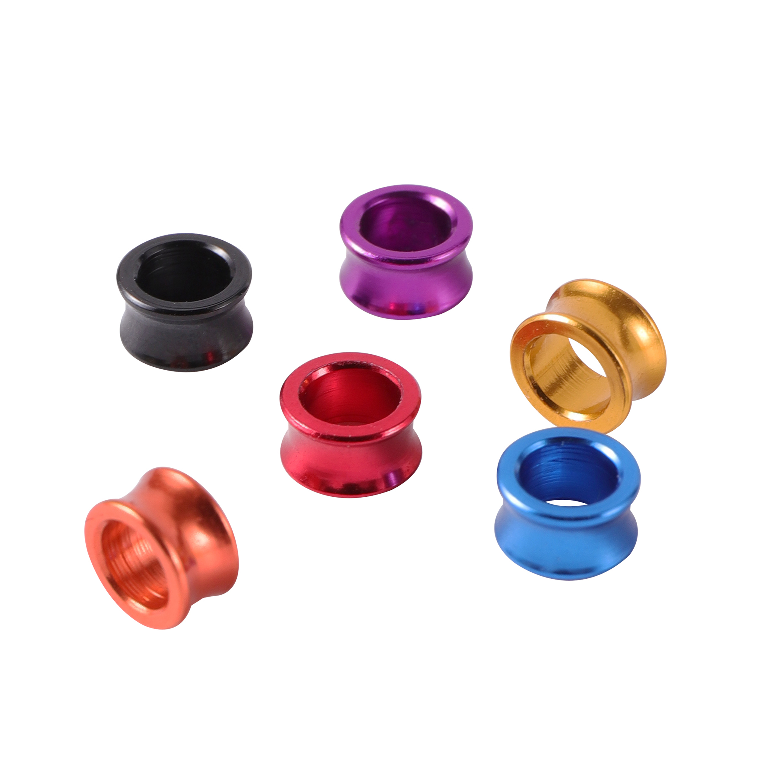 50 Stuks Papegaai Voet Ringen Zonder Woorden Vogel Aluminium Ring Binnendiameter 4/4.7/5/6/7Mm Duif Markering Voetringen 6 Kleuren Gemengd