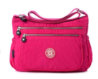 Casual Women Messenger Bags Female Shoulder Bag Crossbody Bags for Women Handbags Nylon bolsos sac a main LJ-336: Plnk
