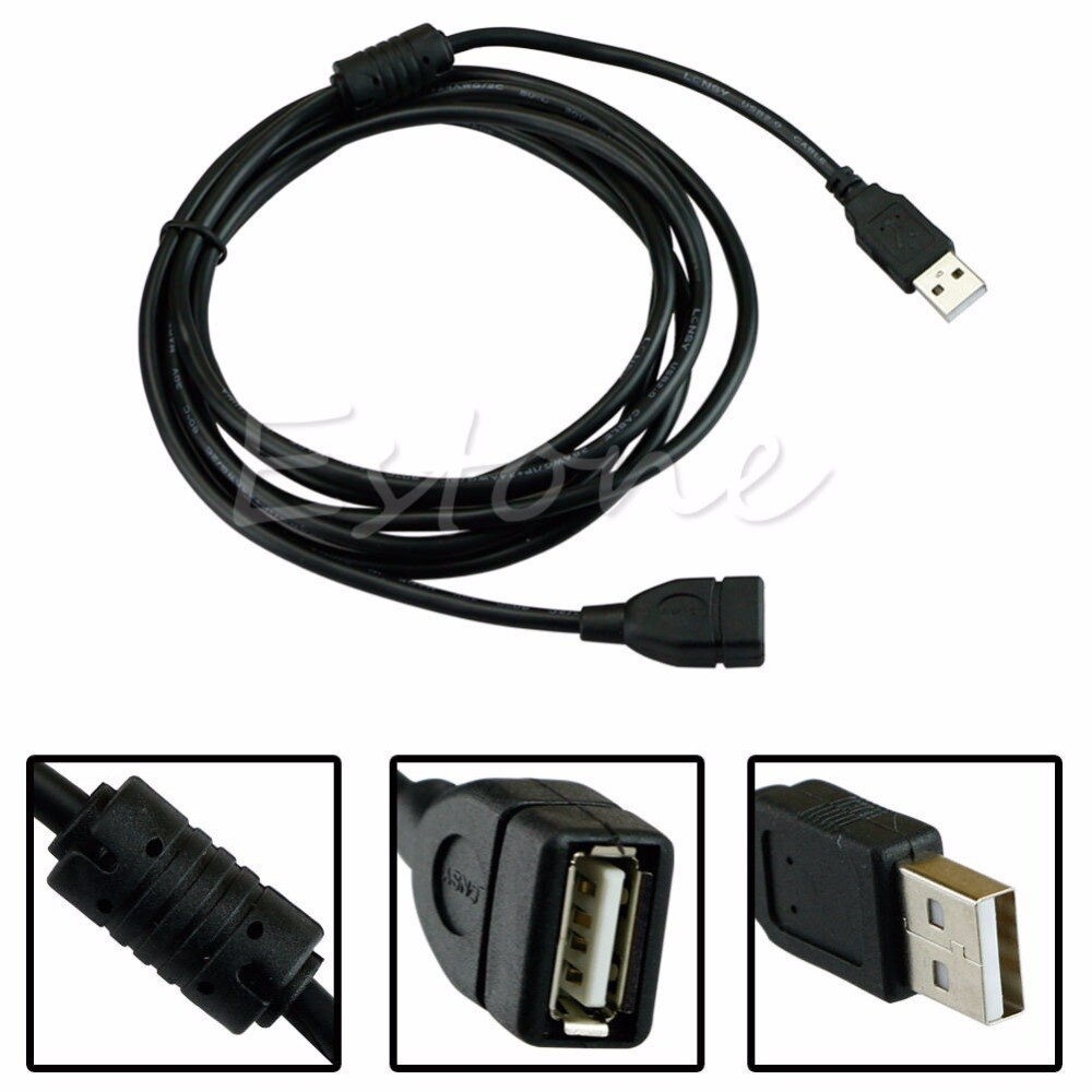 3M 10FT Usb 2.0 A Male Naar Een Vrouwelijke Verlengkabel Cord Wire Lead Voor Pc Laptop
