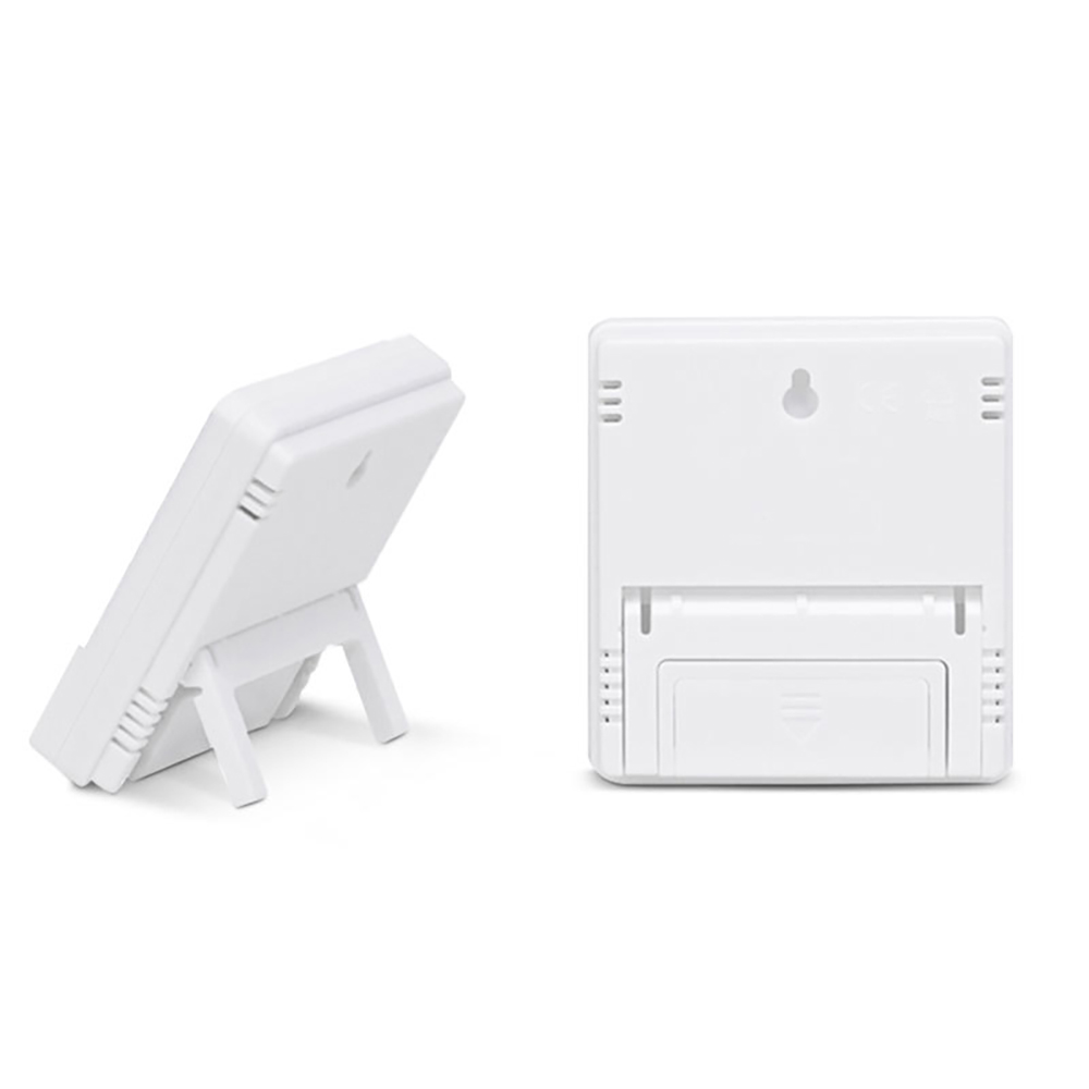 Medidor Digital de humedad y temperatura LCD HTC-1 HTC-2, higrómetro para interiores y exteriores, termómetro, estación meteorológica con reloj
