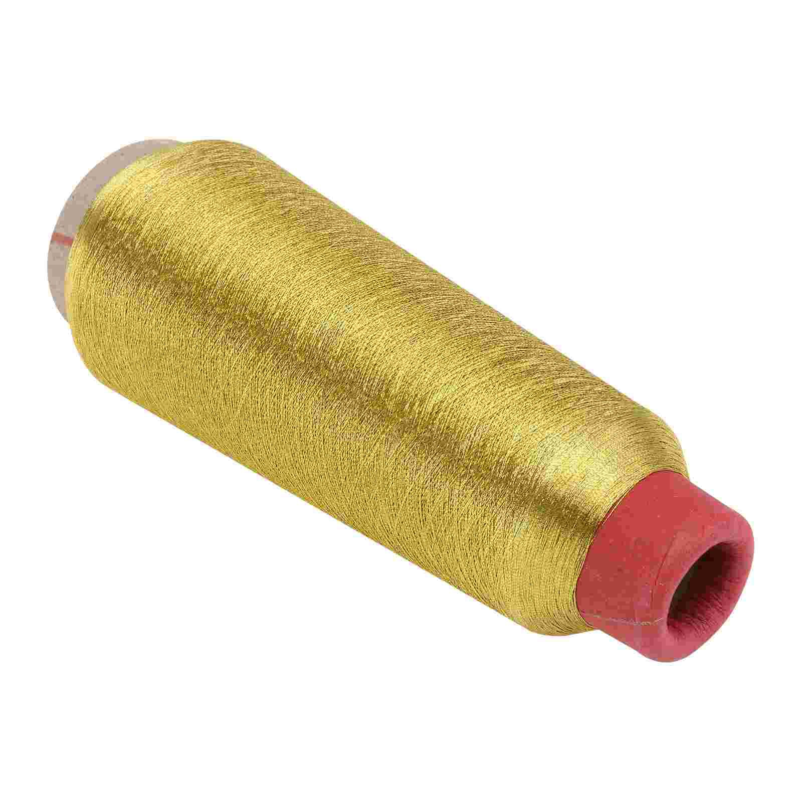 Metallic Machine Embroidery Thread 5000 Yards Spool (Gold)