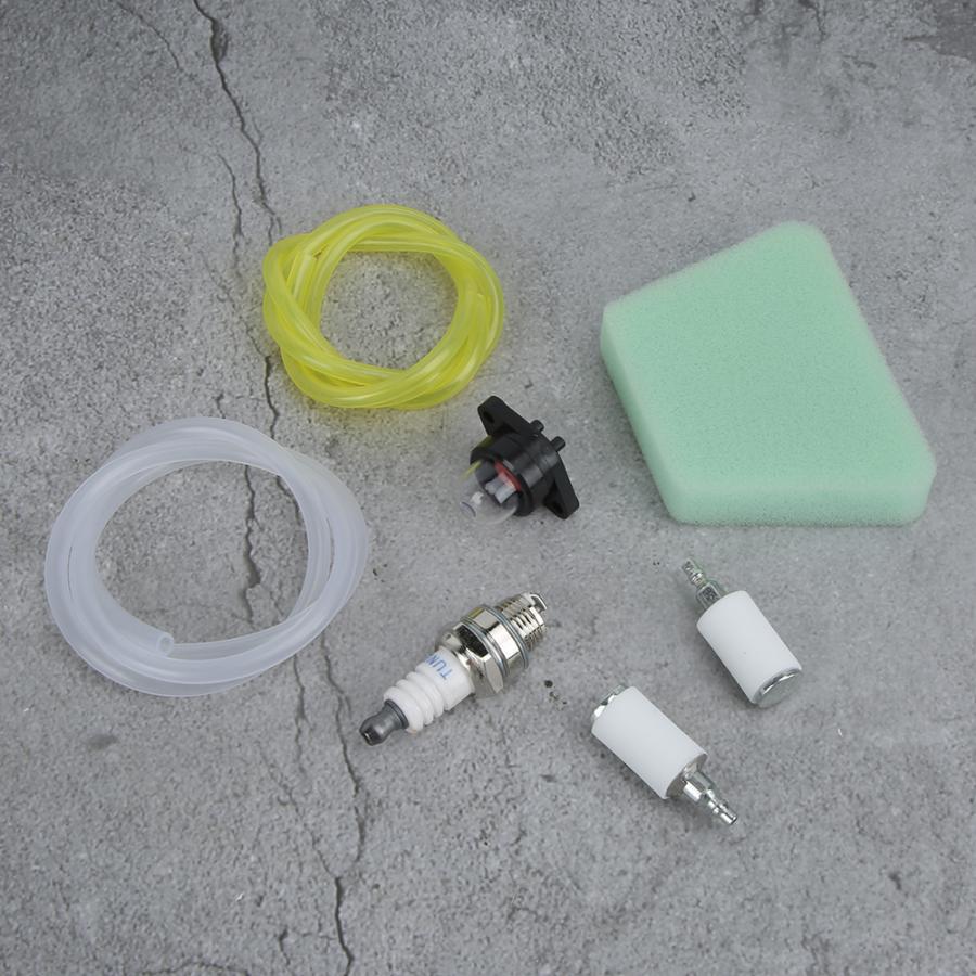 Air Fuel Filter Primer Bulb Fuel Line Spark Plug Kit Fit for Poulan Craftsman Chainsaw