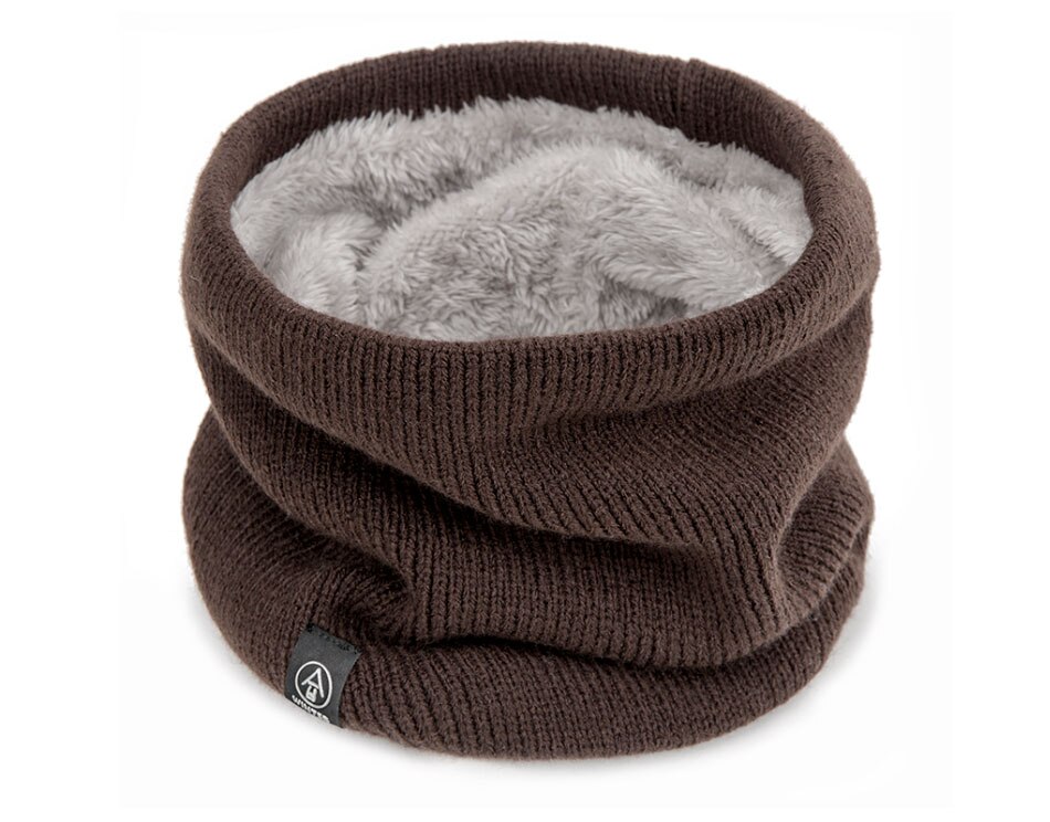 Winter Sjaals Baby Kinderen Jongen Meisje Katoenen Sjaal Mannen Vrouwen Unisex Gebreide Herfst Warm Sjaals Dikker Wol Plus Fluwelen: brown