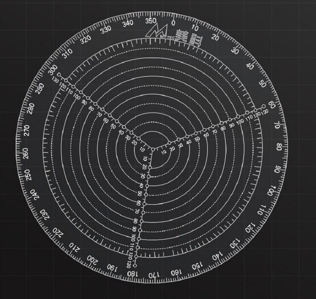 Règle de centrage rotative, tour à bois, bol de voiture, règle de mesure en bois rond, trouver des compas centraux, règle circulaire manuelle: 30CM