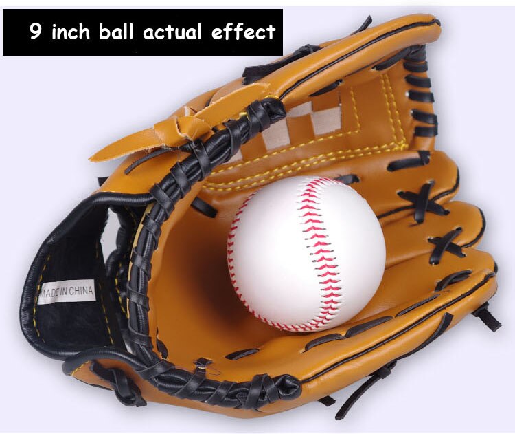 1 stk håndlavet baseballbold 9 tommer hvid softball til udendørs sportstræning