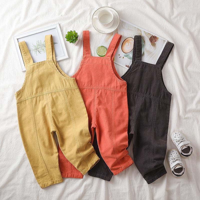 Lente Kids Overalls Mode Kinderkleding Herfst Baby Jongens En Meisjes Verstelbare Casual Snoep Kleur Jarretel Broek