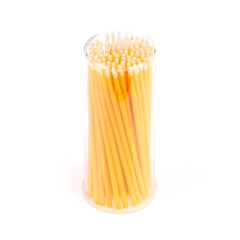 100 stuks kleurrijke wegwerpbare individuele verwijderstaafjes microborstel wimpermake-up wimperborstels make-up tools