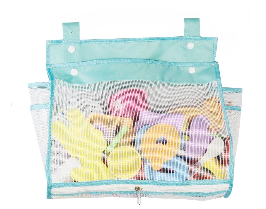 Opknoping Bad Toy Organizer, Extra Grote Opening Badkamer Speelgoed Houder, Grote Capaciteit Bottom Rits Bad Speelgoed Opbergtas