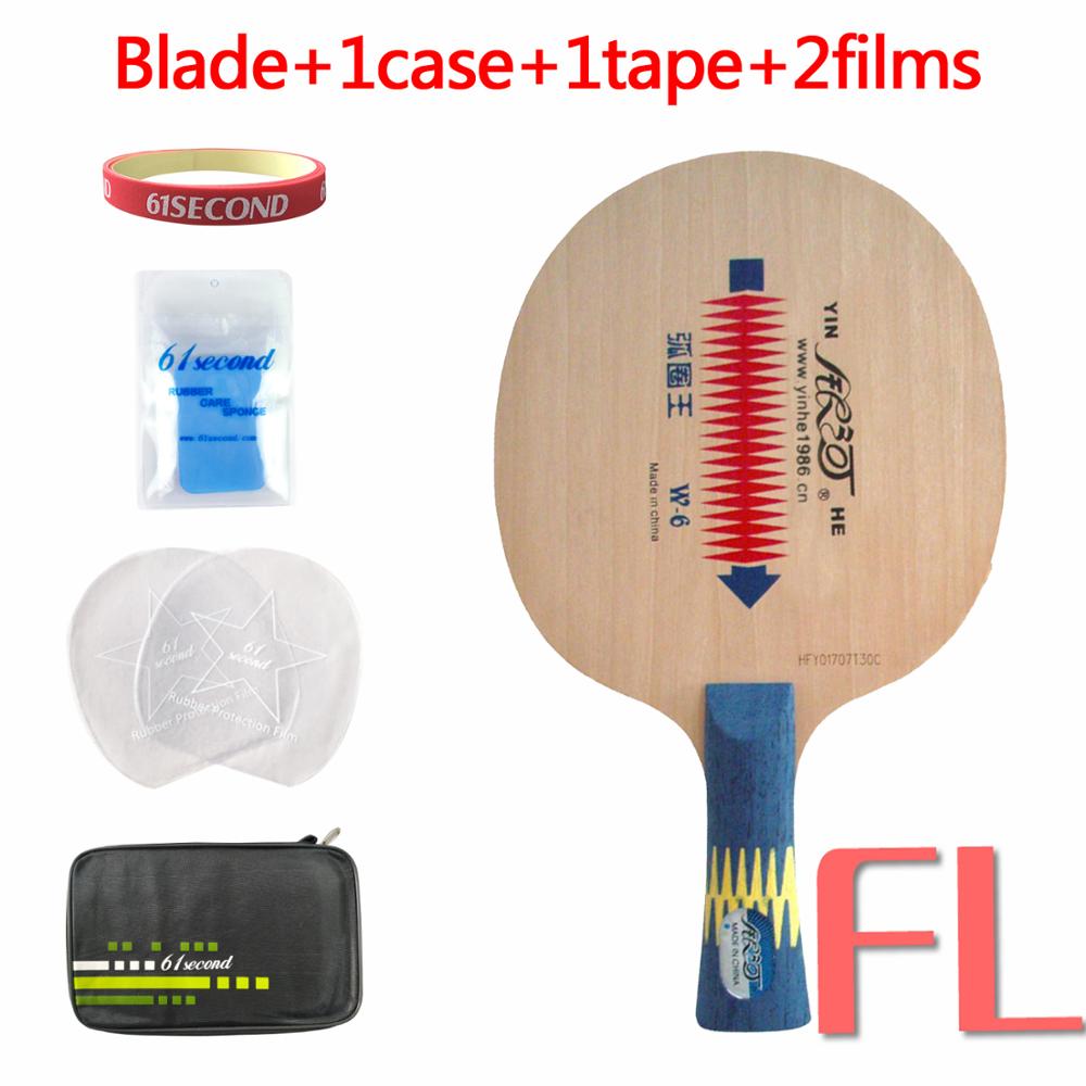 Original Yinhe Milky Way Galaxy W-6 Loop King W6 W 6 table tennis pingpong blade: FL with F 1case